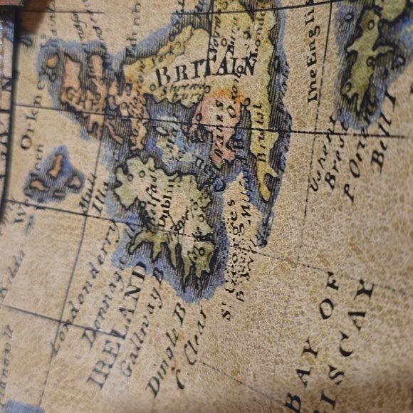 Patricia Nash World Map Patterned Crossover Bag - Picture 12 of 13